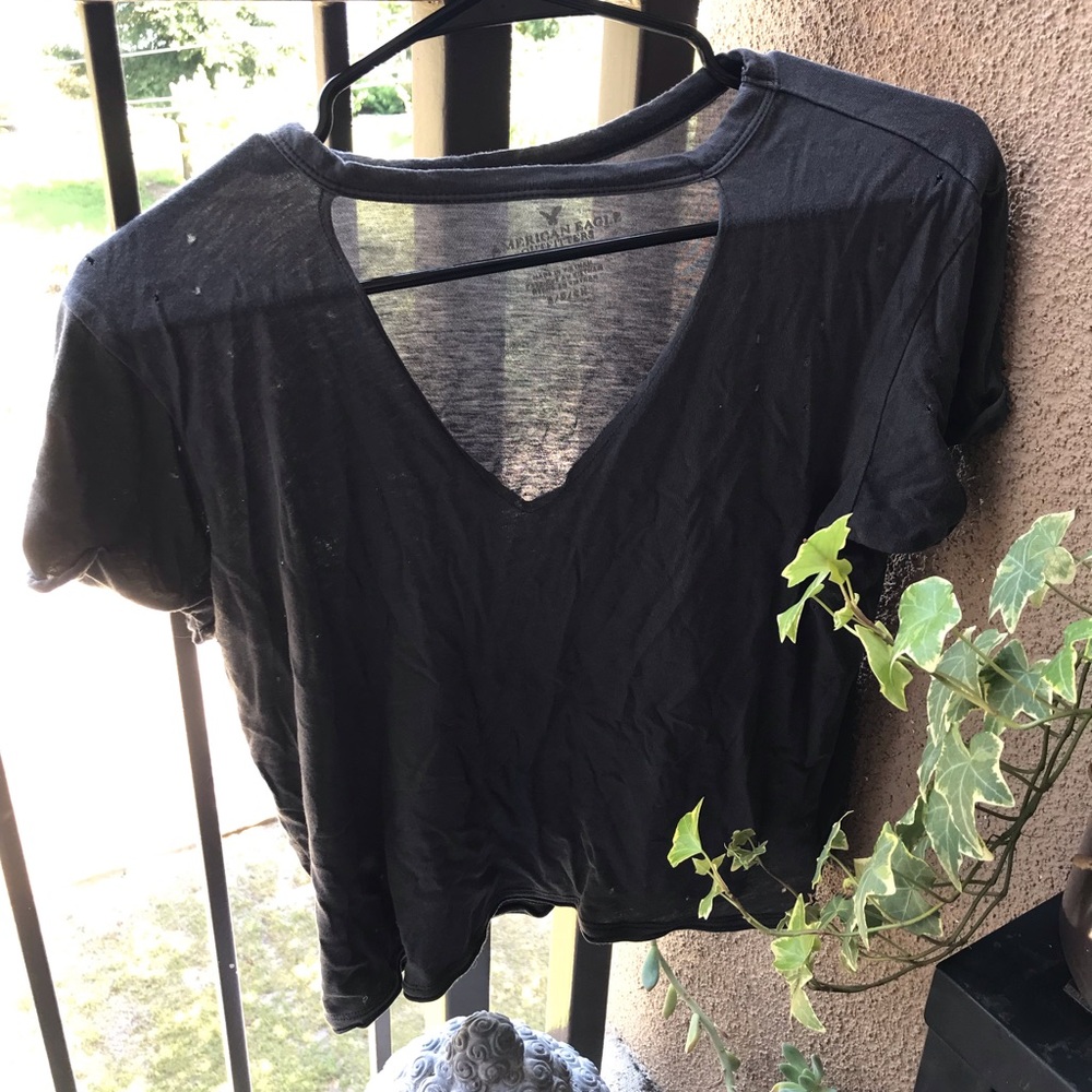 American eagle collar tee